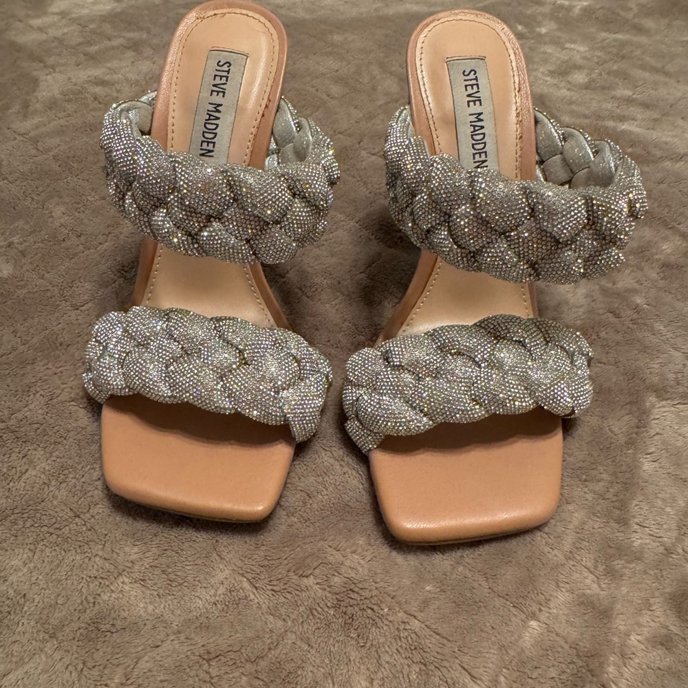 Steve Madden Kenley Metallic Braided stiletto Heels